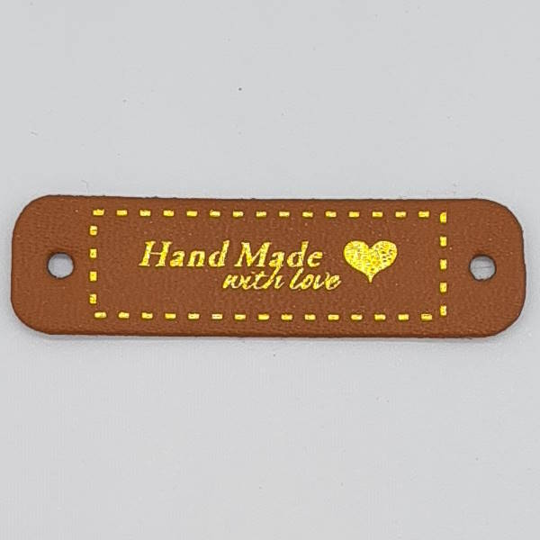 Etikett "Hand Made With Love"