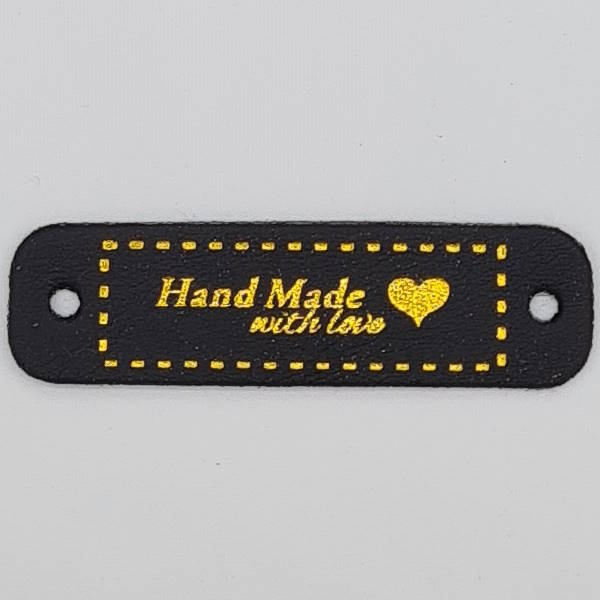 Etikett "Hand Made With Love"