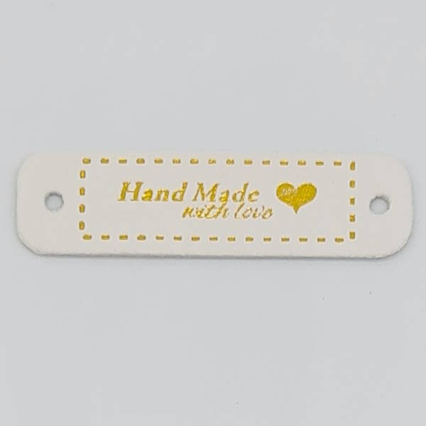 Etikett "Hand Made With Love"